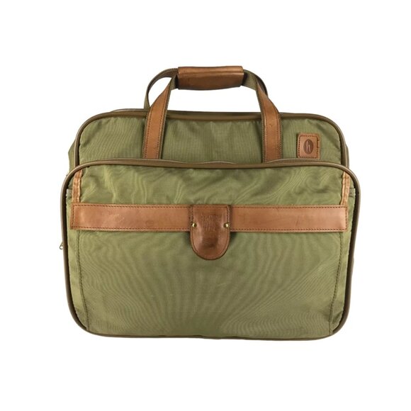 Hartmann Luggage Unisex Beige Brown Top Handle Carry On Expandable Shoulder Bag - Picture 1 of 13